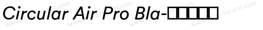 Circular Air Pro Bla字体转换